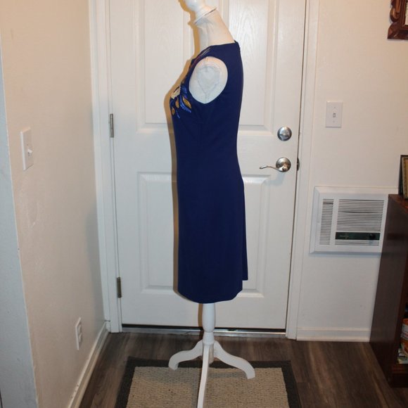 Cynthia Steffe Women's Size 4 Blue Floral - Picture 4 of 10